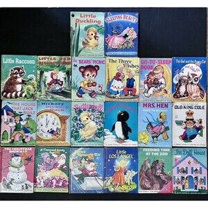 20 VTG 50-70s Rand McNally Junior Elf Childrens Nursery Mini Books Shower Gifts